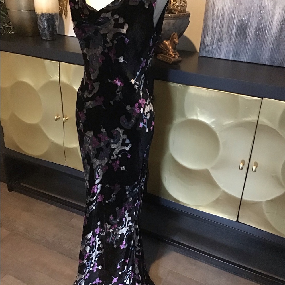 Black Silver and Purple Maxi Dress - Picture 8 of 16